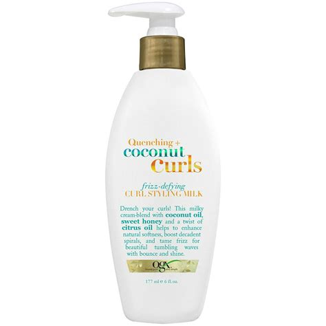 Ogx Quenching Coconut Curls Frizz Defying Curl Styling Milk