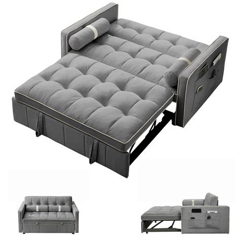 Gynsseh Convertible Sleeper Sofa Bed In Sleeper Loveseat Pull Out