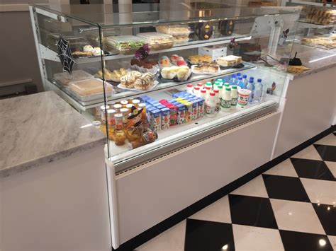 Deli And Hmr Refrigerated Displays Full Service Square Glass Service Display Stand Alone