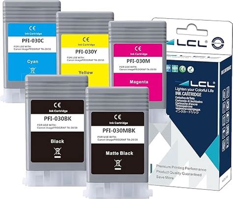 Lcl Lot De Cartouches D Encre Pigment Es Compatibles Avec Canon