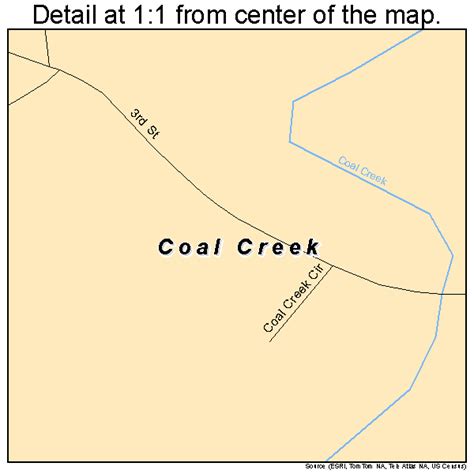 Coal Creek Colorado Street Map 0815330