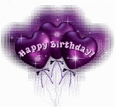 Happy Birthday Purple Balloons GIF - HappyBirthday PurpleBalloons ...