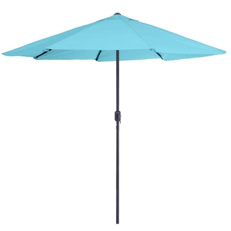 Pure Garden 9 Ft Half Round Patio Umbrella In Red M150054 The Home Depot