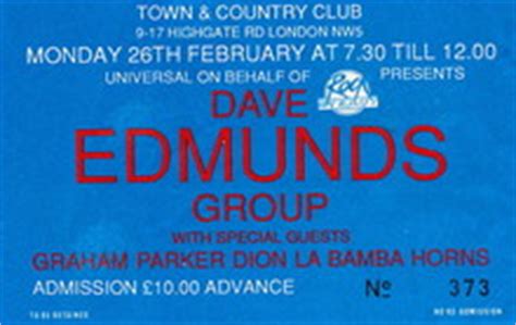 Dave Edmunds Tour Announcements 2024 & 2025, Notifications, Dates ...