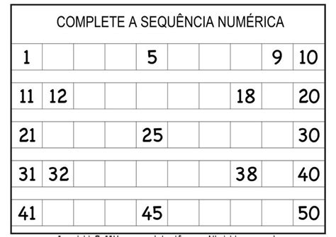 Atividades De Sequencia Numerica Em Reta Numerica Pesquisa Google