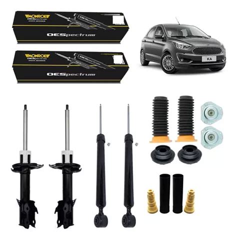 4 Amortecedores Monroe Kits Ford New Fiesta 2013 2017 Parcelamento