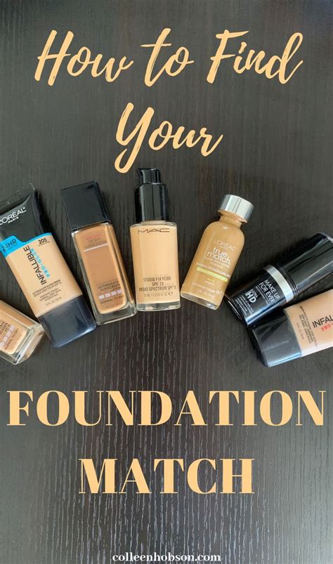 How To Find Your Perfect Foundation Match Colleen Hobson How To