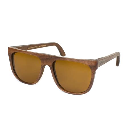 Alex Walnut Hardwood Brown Lens Capital Eyewear Touch Of Modern