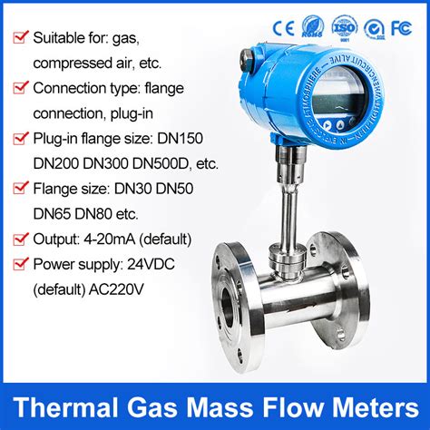 ☬dn100 Gas Mass Flow Meter 4 20ma Chlorine Gas Flow Meter ⚜♣ Shopee