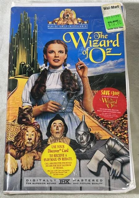 The Wizard Of Oz Sealed Vhs Tape Mgm Judy Garland Frank Morgan