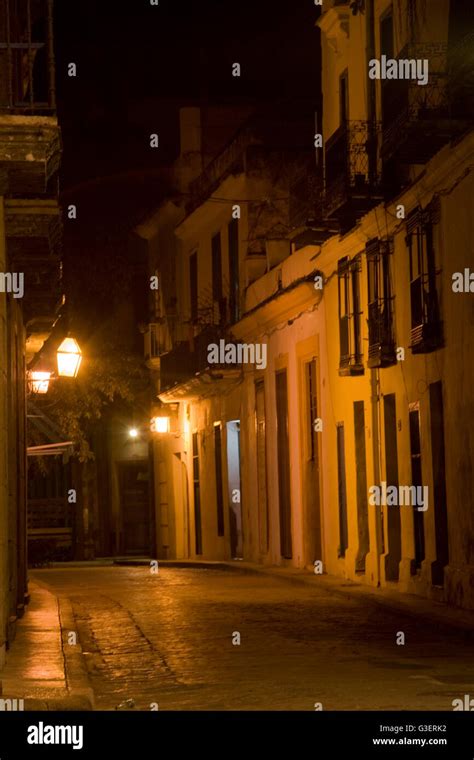 Cuba Havana Architecture Old Vieja History Architecture Night Street