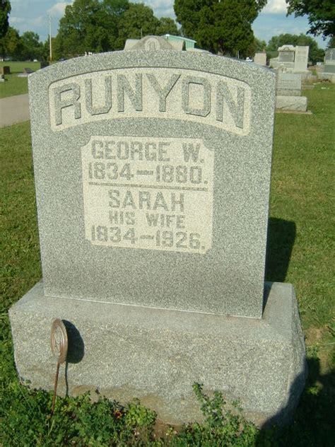 George Washington Runyon 1834 1880 Find A Grave Memorial