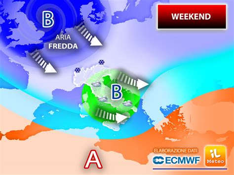 Meteo Weekend tra Sabato e Domenica un Ciclone causerà forte Maltempo