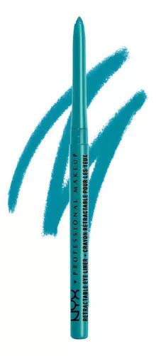 Nyx Delineador Ojos Retráctil Eyeliner Waterproof Aqua Green Color Aqua