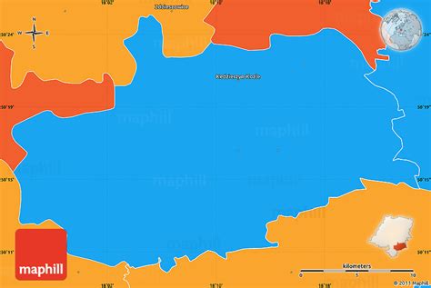 Political Simple Map of Kedzierzyn-Kozle