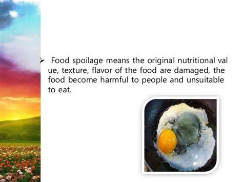 Food Spoilage