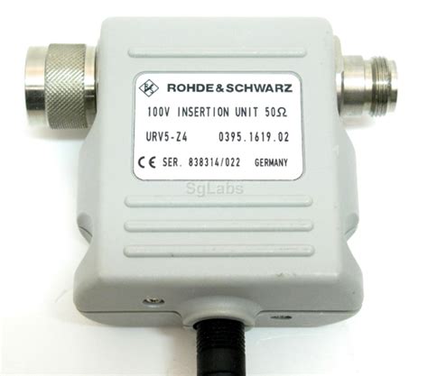 R S Rohde Schwarz Urv Z