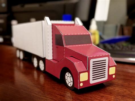 3d Paper Truck Template