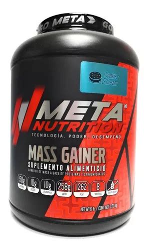 Suplemento Meta Nutrition Mass Gainer Sabor Cookies And Cream De 2 72g