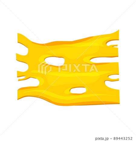 Flowing melted cheese Vector cartoon のイラスト素材 89443252 PIXTA