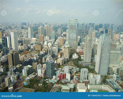 A View To Tokyo from the Tower Stock Image - Image of aerial, district: 115643753