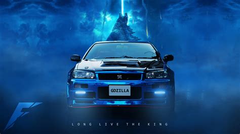 Nissan Skyline R 34 Gtr Godzilla By Racetfm On Deviantart