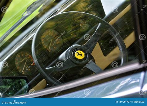 Ferrari Mondial 3.2 Interior Editorial Photography - Image of retro ...