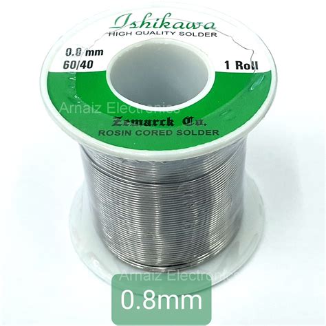 Ishikawa Soldering Lead 0.8mm 60/40 Tin Lead Rosin Core Solder ...