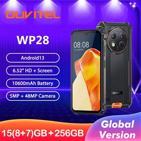 World Premiere Global Version Oukitel WP28 Rugged 6 52 HD 10600mAh 8GB