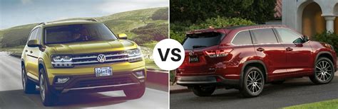 2017 Toyota Highlander Vs 2018 Volkswagen Atlas Summit Nj Livingston