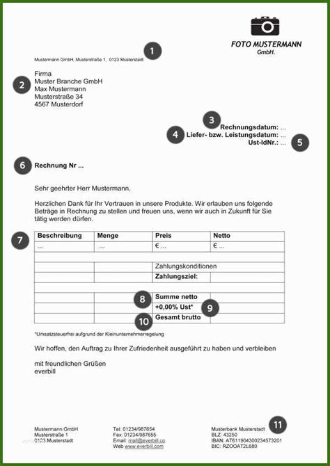 017 Privatrechnung Ohne Mwst Vorlage 11 Rechnung Schreiben Freiberufler