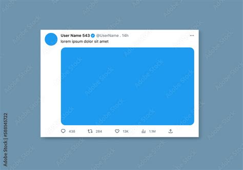 Blank Twitter Tweet Template