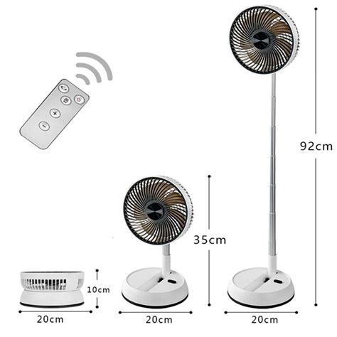 Ventilador Plegable Telesc Pico Gale Para Exteriores Ventilador De