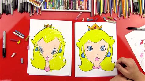 How To Draw Princess Peach - Art For Kids Hub