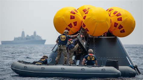 Artemis 2 moon mission practice recovered crew from Orion spacecraft ...