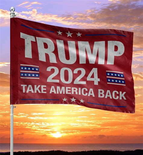 Trump 2024 Take America Back House Flag Political Indoor Etsy