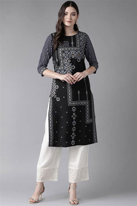 Black Kurti With Black Palazzo Atelier Yuwa Ciao Jp