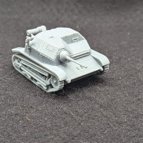 3d Printable Tankette Tks With 2 Optional Machine Guns Poland Ww2 By