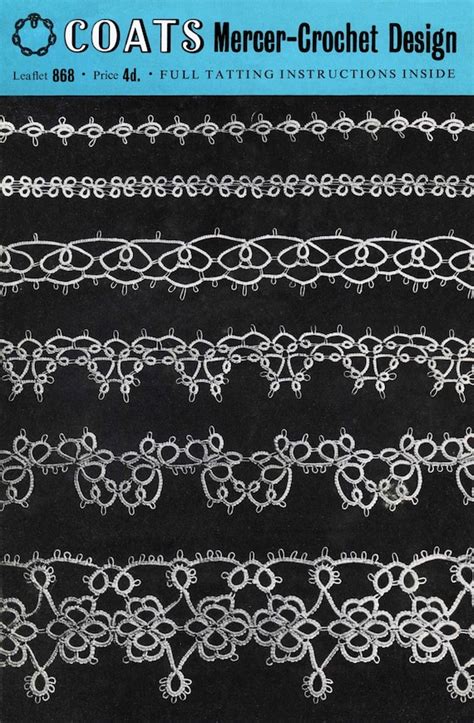 Vintage Tatting Tatting Edgings Tatting Pattern 50s PDF | Etsy