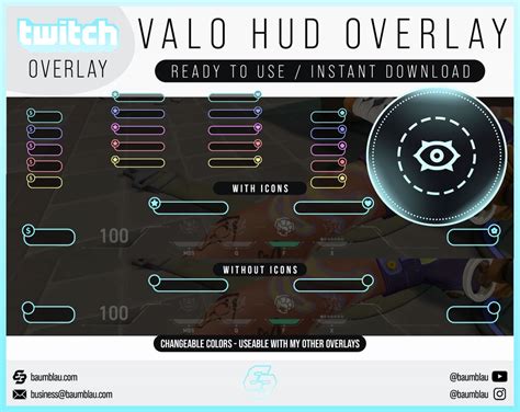 Map Cover Overlay Cs Go Valorant Hud Versions Package X Colors