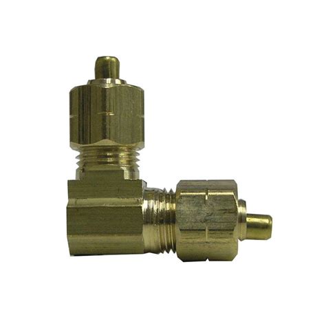 Everbilt 3 8 In Lead Free Brass Compression 90 Degree Elbow 800869