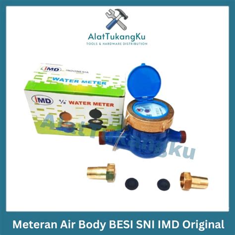 Jual Meteran Air Pam Body Besi Sni Imd Original Inch Water Meter