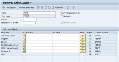 Sap List Of All Transactions Tcodes