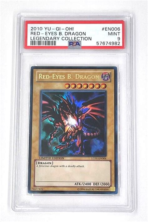 YuGiOh Red Eyes Black Dragon LC01 EN006 Legendary Collection PSA 9