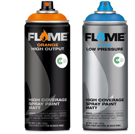 Carbon Neutral Flame Graffiti Spray Cans