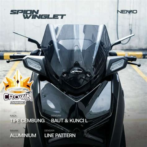 Promo SPION WINGLET NEMO CEMBUNG ALUMINIUM UNIVERSAL XMAX NMAX AEROX