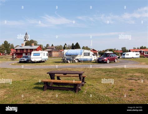 Burtrask Sweden On July 14 2014 Camping And Cabins The Church Is