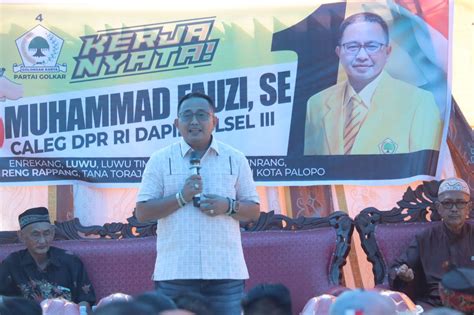 Anggota Dpr Ri Muhammad Fauzi Temui Ratusan Masyarakat Di Pinrang