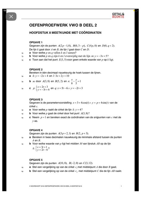 H7 H8 Oud Oefentoets En Score Wiskunde B Studeersnel