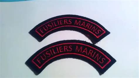 INSIGNE TISSU FUSILIERS Marins Marine Nationale Ww2 EUR 14 00